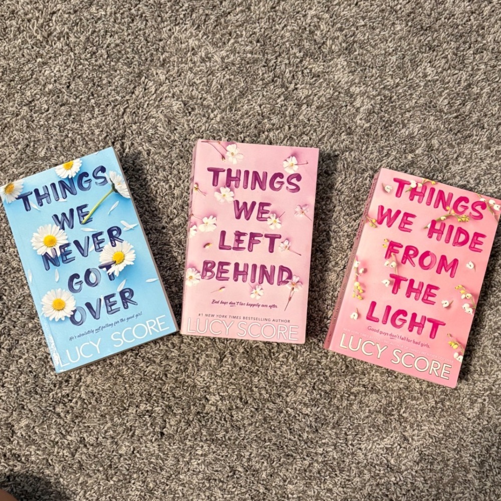 Lucy Score 3 Paperback Book Set Things We Never Got Over, Contemporary Romance